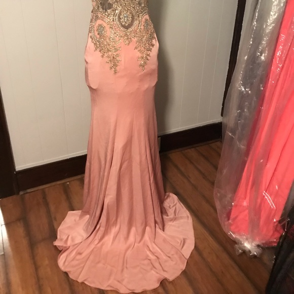 Zoey Grey Dusty Rose prom dress sz 2 - Picture 5 of 8